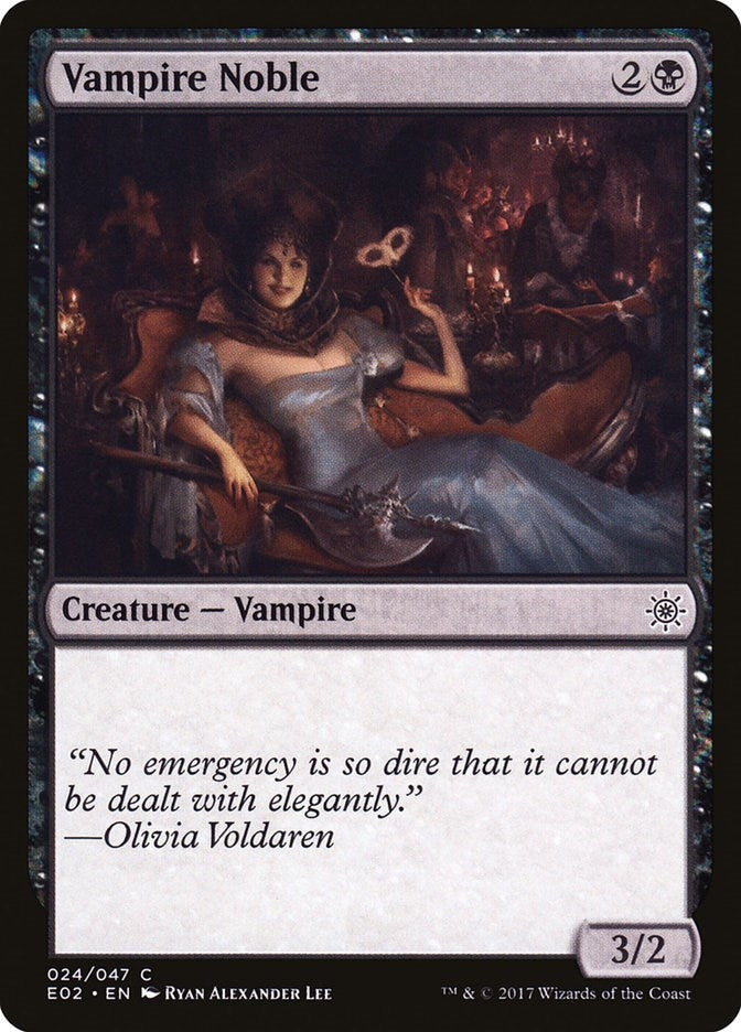 Image for Vampire Noble (24) (E02) - Magic: The Gathering