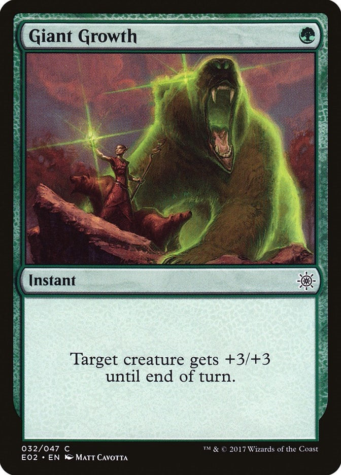 Image for Giant Growth (32) (E02) - Magic: The Gathering