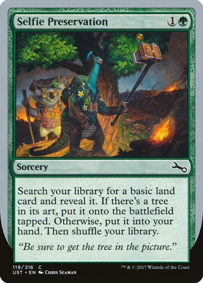 Image for Selfie Preservation (119) (UST) - Magic: The Gathering