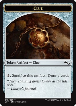 Image for Clue Token (18) (UST) - Magic: The Gathering