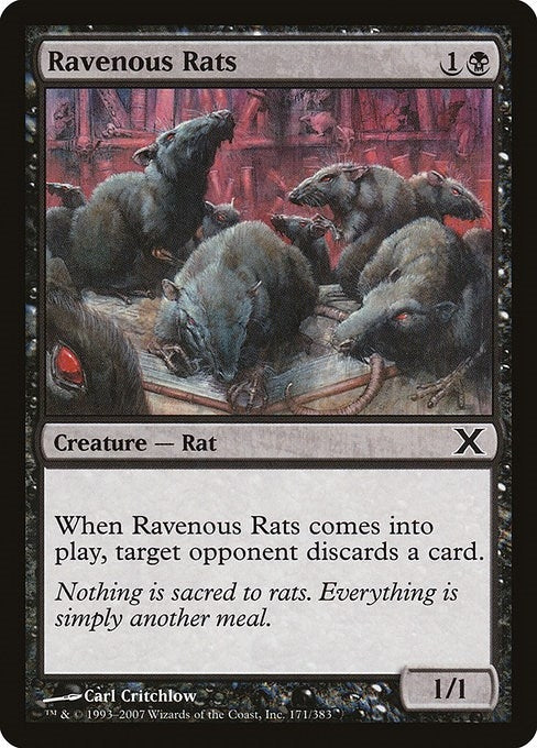 Image for Ravenous Rats (171) (10E) - Magic: The Gathering