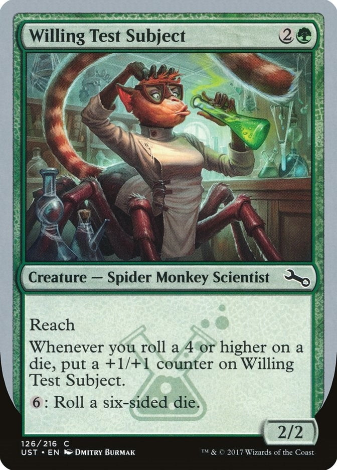 Image for Willing Test Subject (126) (UST) - Magic: The Gathering