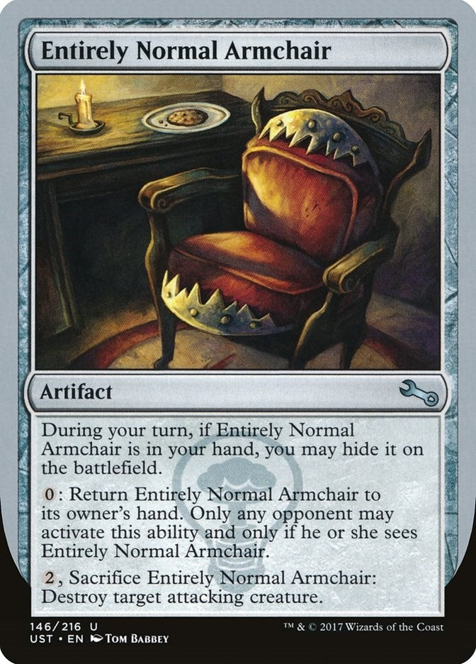 Image for Entirely Normal Armchair (146) (UST) - Magic: The Gathering