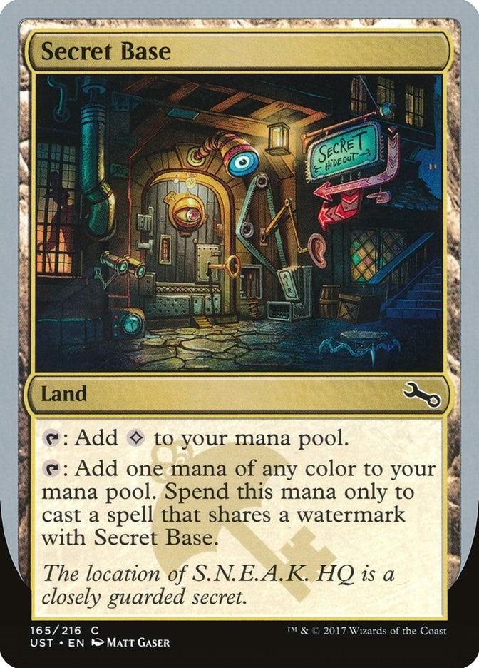 Image for Secret Base (B) (165) (UST) - Magic: The Gathering