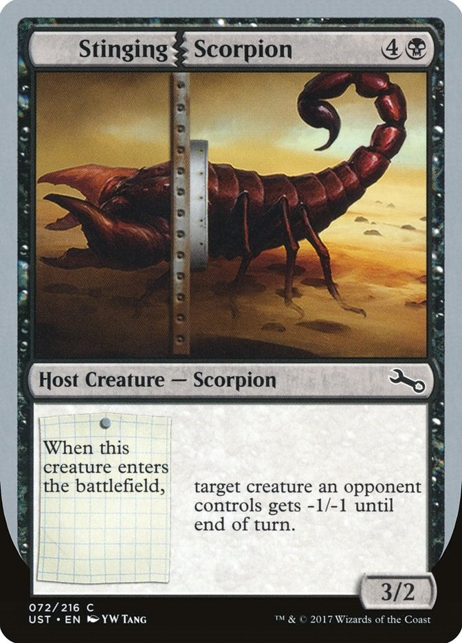 Image for Stinging Scorpion (72) (UST) - Magic: The Gathering