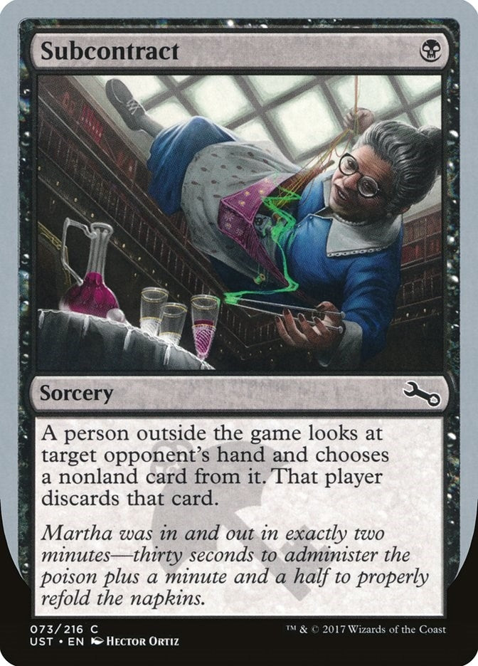 Image for Subcontract (73) (UST) - Magic: The Gathering