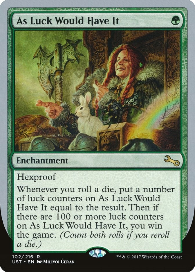 Image for As Luck Would Have It (102) (UST) - Magic: The Gathering