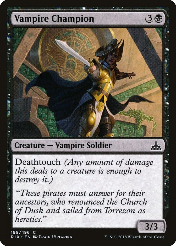 Image for Vampire Champion (198) (RIX) - Magic: The Gathering