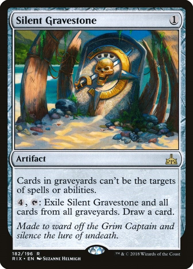 Image for Silent Gravestone (182) (RIX) - Magic: The Gathering