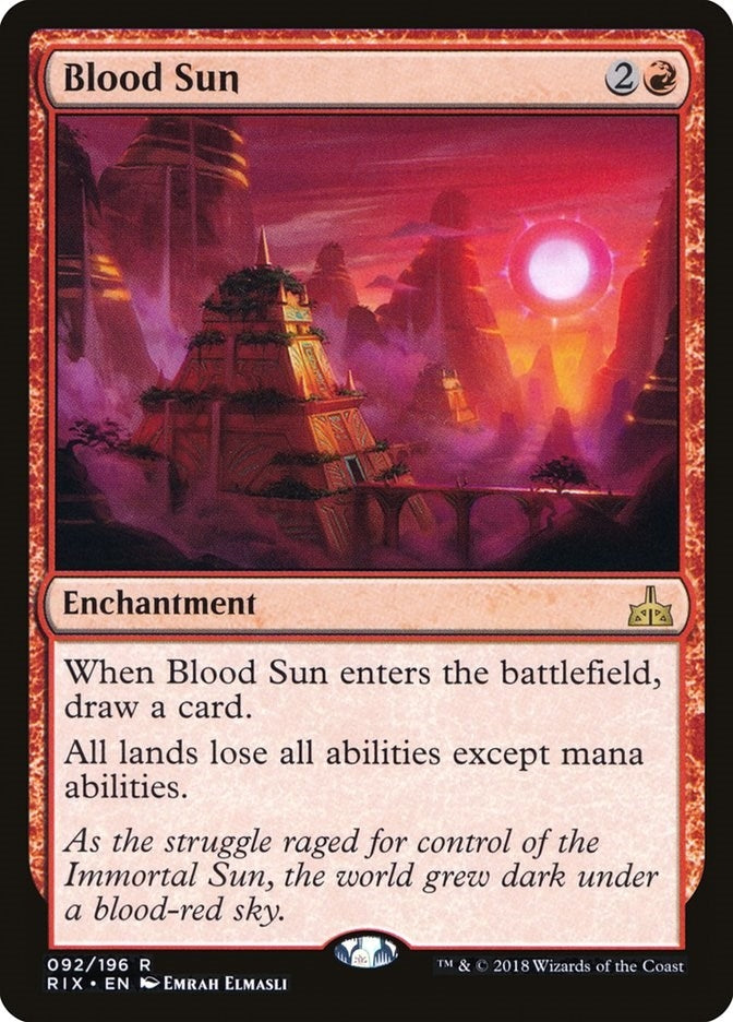 Image for Blood Sun (92) (RIX) - Magic: The Gathering