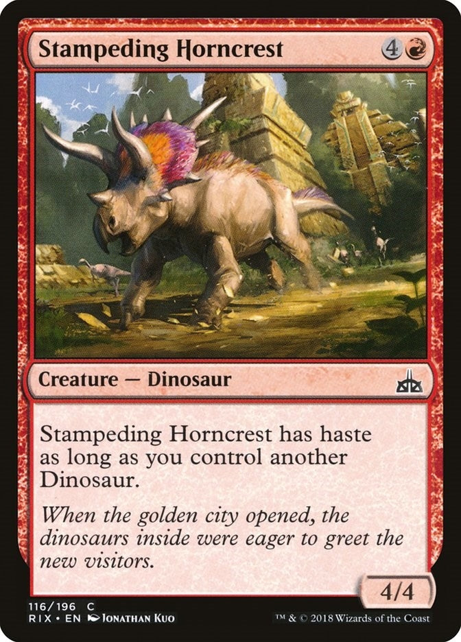 Image for Stampeding Horncrest (116) (RIX) - Magic: The Gathering