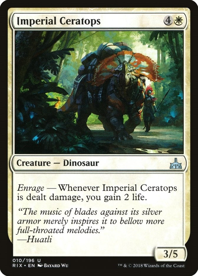 Image for Imperial Ceratops (10) (RIX) - Magic: The Gathering