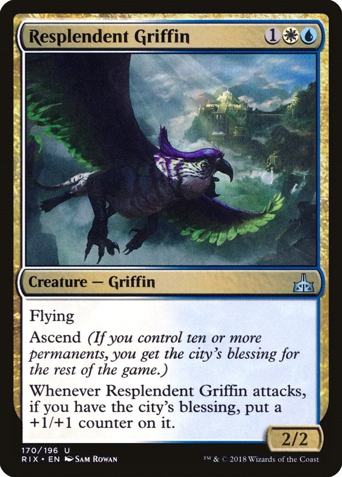 Image for Resplendent Griffin (170) (RIX) - Magic: The Gathering
