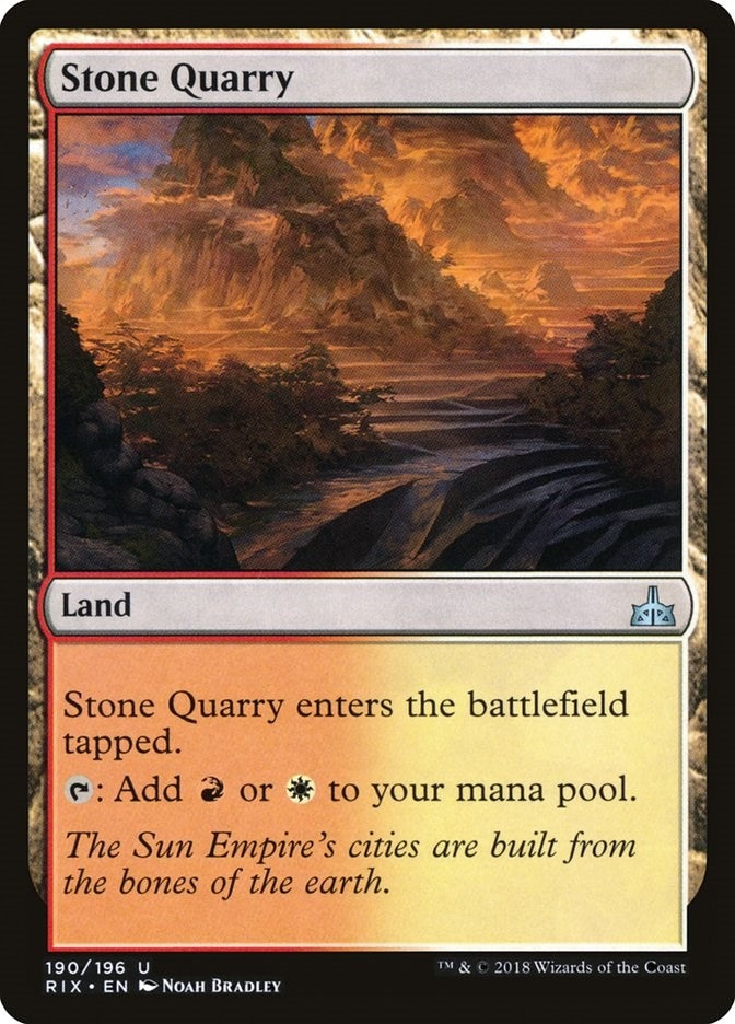 Image for Stone Quarry (190) (RIX) - Magic: The Gathering
