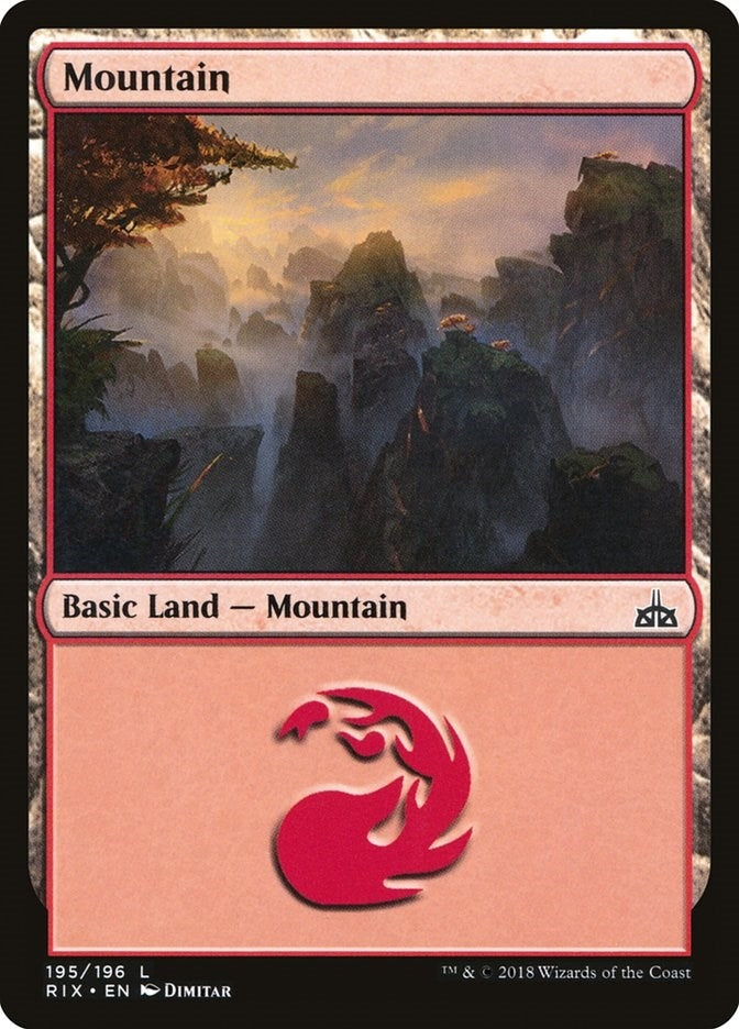 Image for Mountain (195) (RIX) - Magic: The Gathering