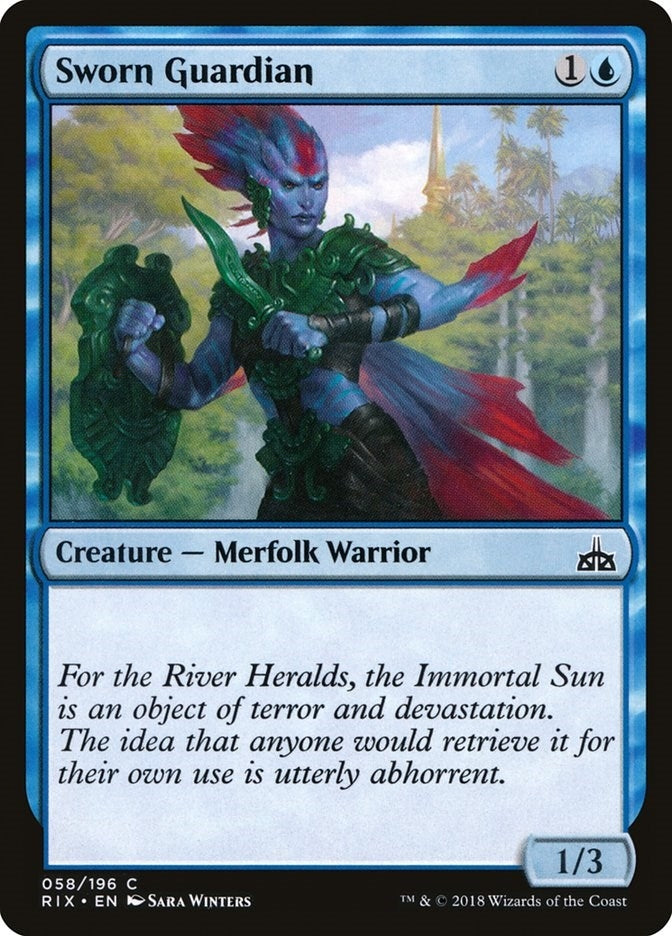 Image for Sworn Guardian (58) (RIX) - Magic: The Gathering