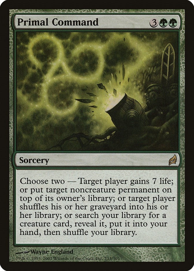 Image for Primal Command (233) (LRW) - Magic: The Gathering