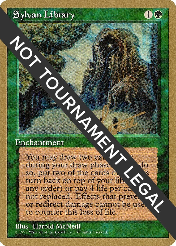 Image for Sylvan Library - 1996 Bertrand Lestree (4ED) (WCD) - Magic: The Gathering