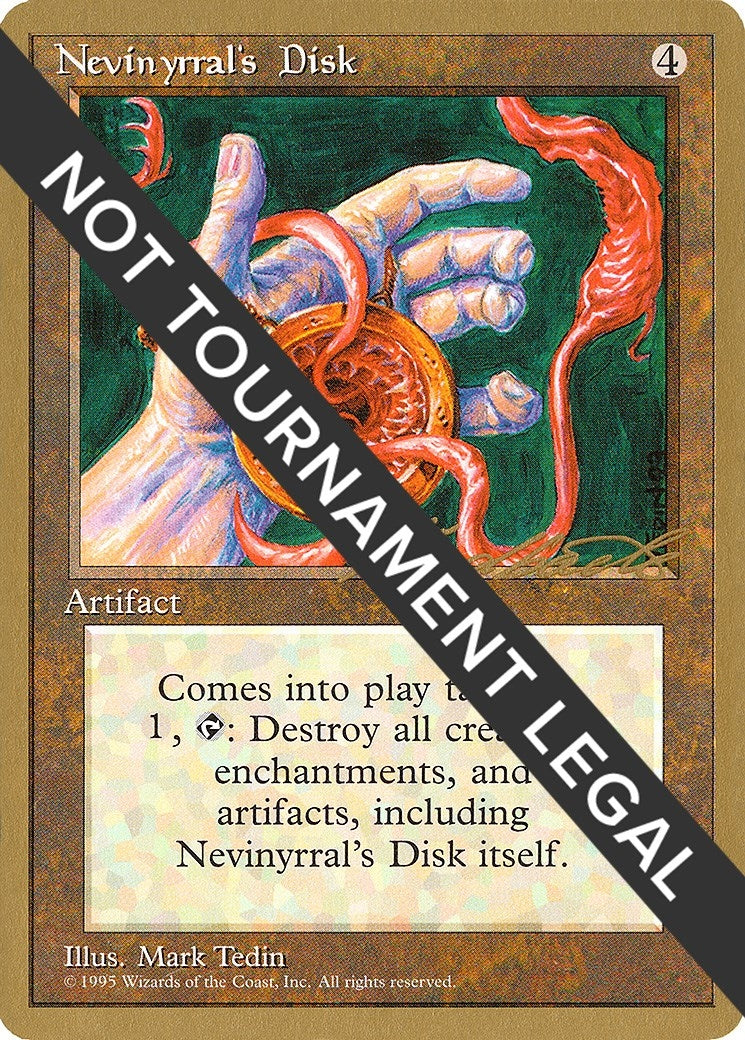 Image for Nevinyrral's Disk - 1996 Leon Lindback (4ED) (WCD) - Magic: The Gathering