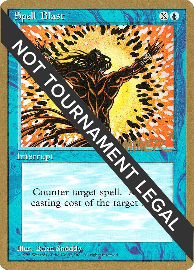 Image for Spell Blast - 1996 Shawn "Hammer" Regnier (4ED) (WCD) - Magic: The Gathering