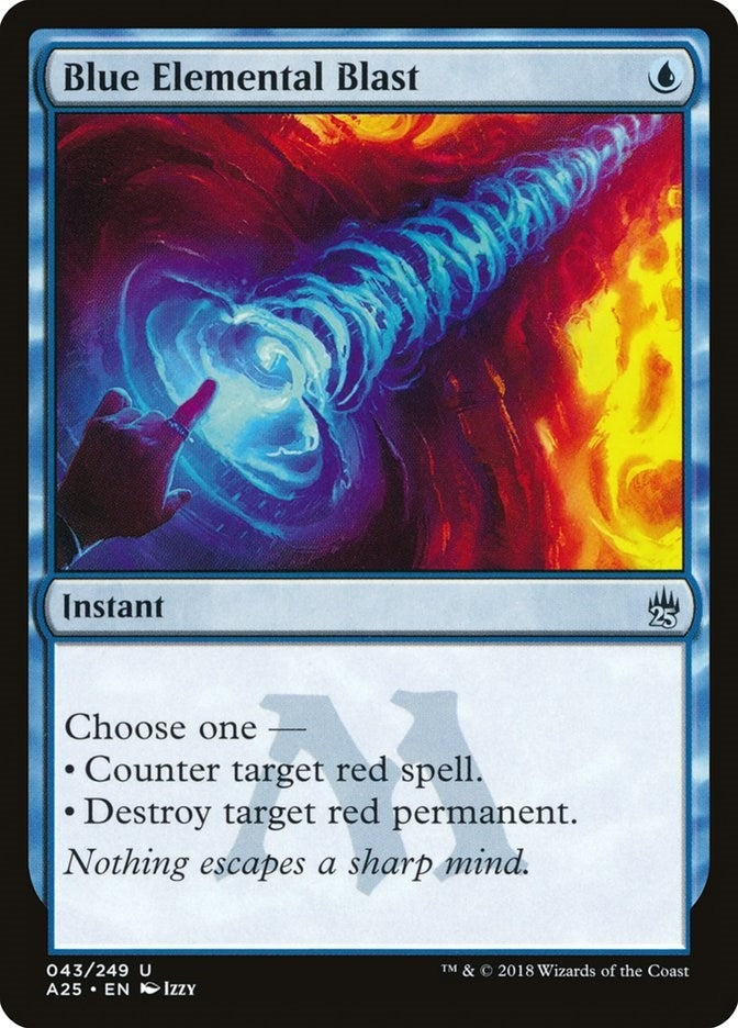 Image for Blue Elemental Blast (43) (A25) - Magic: The Gathering