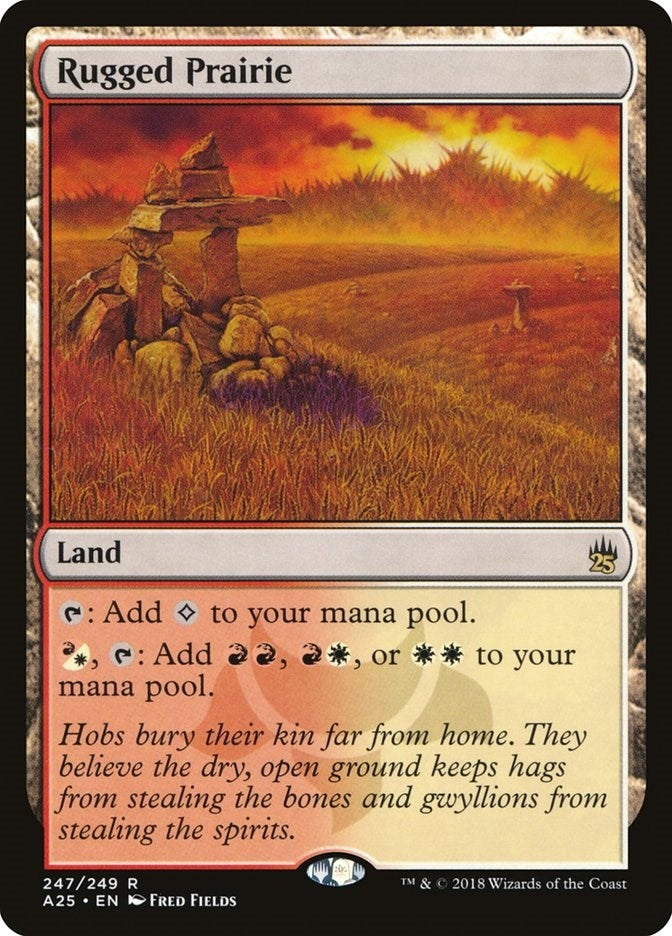 Image for Rugged Prairie (247) (A25) - Magic: The Gathering
