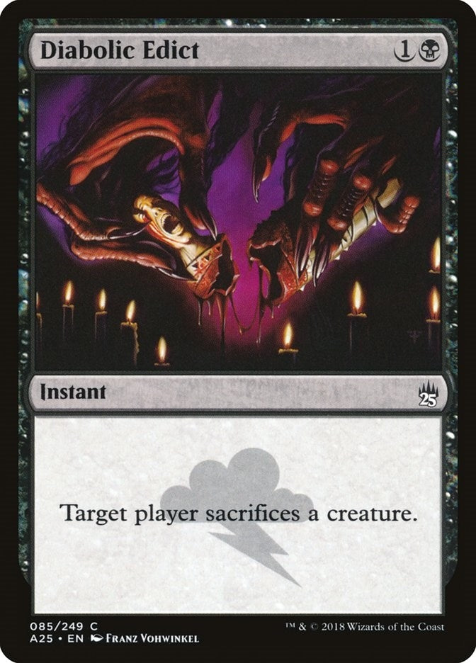 Image for Diabolic Edict (85) (A25) - Magic: The Gathering