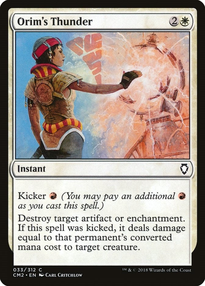 Image for Orim's Thunder (33) (CM2) - Magic: The Gathering