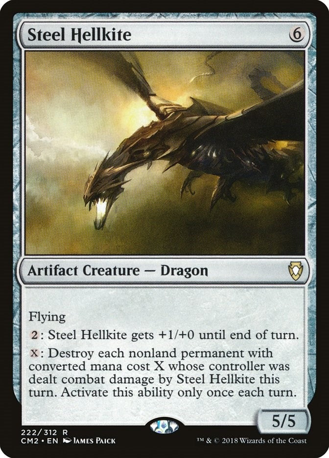 Image for Steel Hellkite (222) (CM2) - Magic: The Gathering