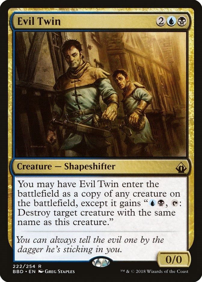 Image for Evil Twin (222) (BBD) - Magic: The Gathering