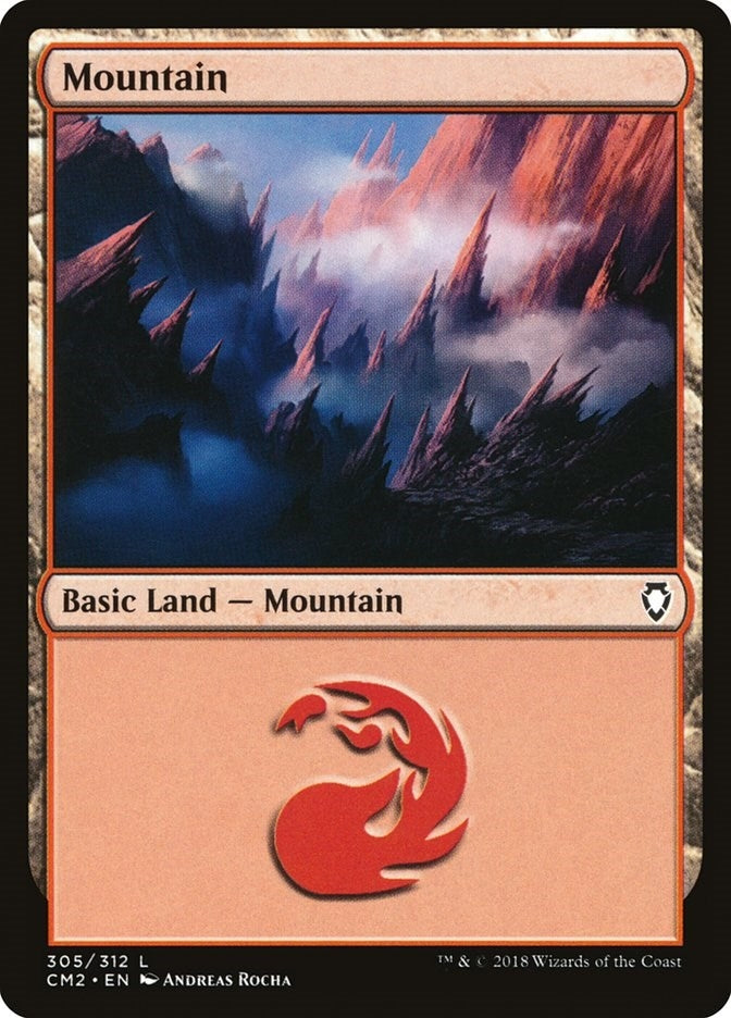 Image for Mountain (305) (305) (CM2) - Magic: The Gathering