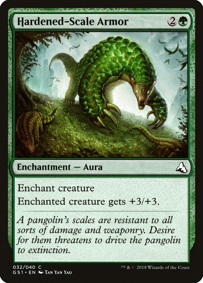 Image for Hardened-Scale Armor (32) (GS1) - Magic: The Gathering