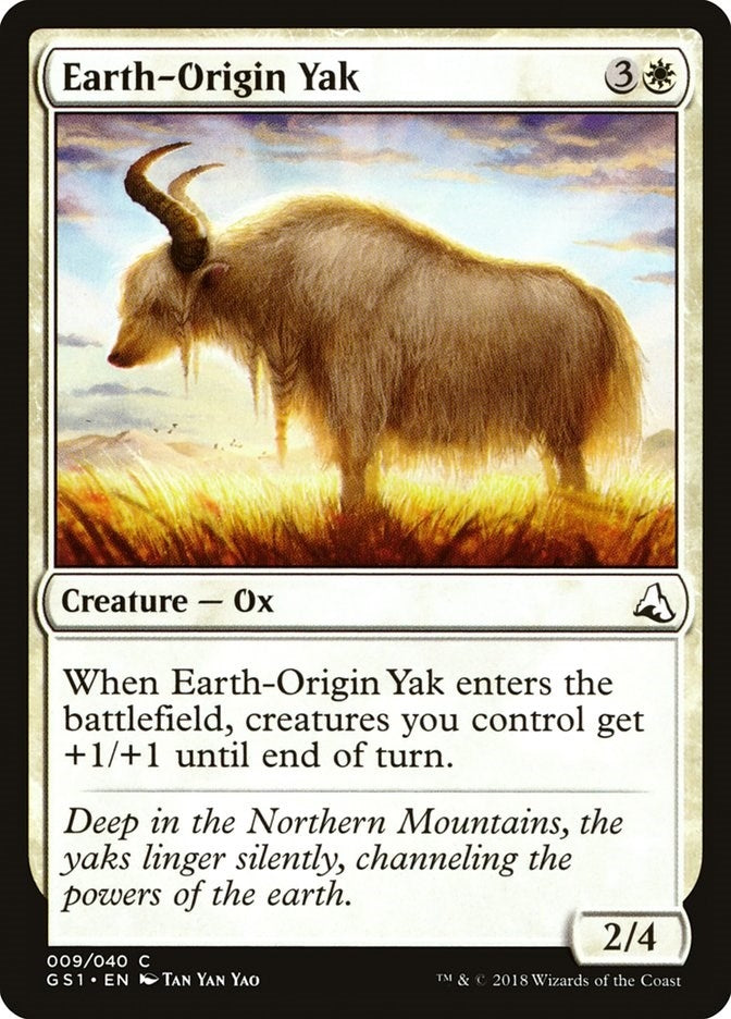 Image for Earth-Origin Yak (9) (GS1) - Magic: The Gathering