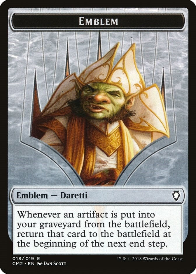Image for Emblem - Daretti, Scrap Savant (18) (CM2) - Magic: The Gathering