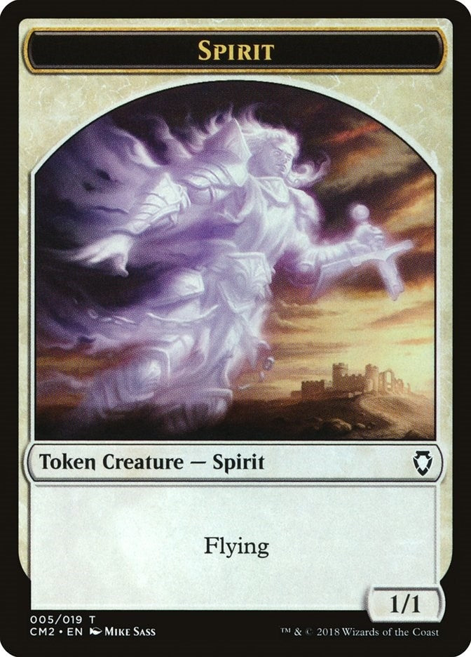 Image for Spirit Token (5) (CM2) - Magic: The Gathering
