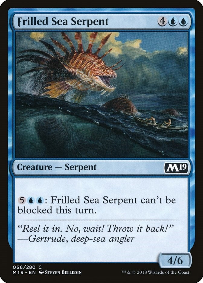 Image for Frilled Sea Serpent (56) (M19) - Magic: The Gathering