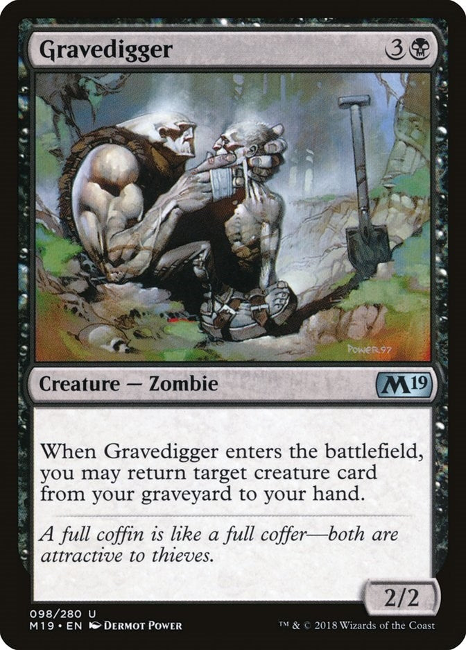 Image for Gravedigger (98) (M19) - Magic: The Gathering