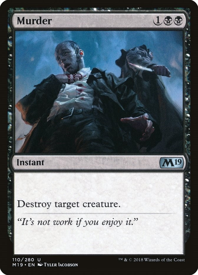 Image for Murder (110) (M19) - Magic: The Gathering