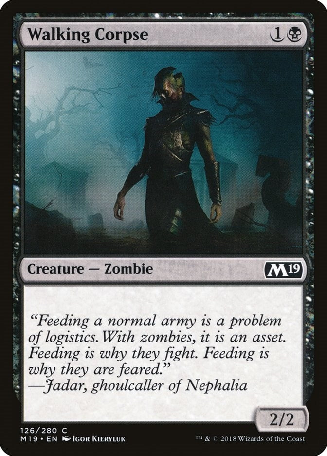 Image for Walking Corpse (126) (M19) - Magic: The Gathering