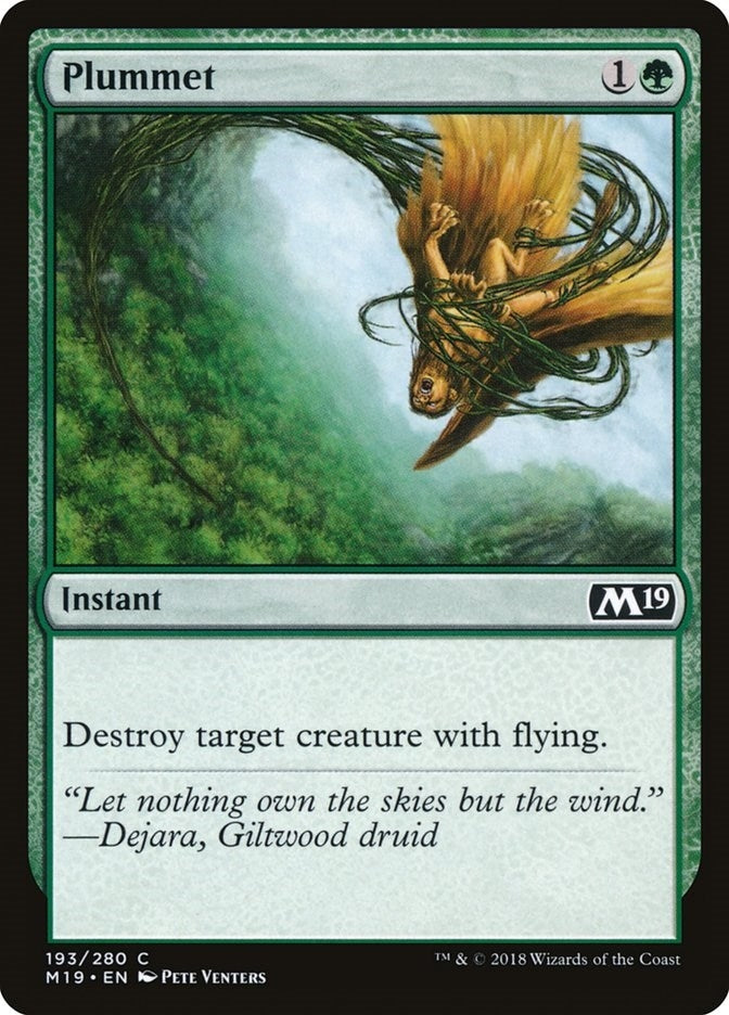 Image for Plummet (193) (M19) - Magic: The Gathering