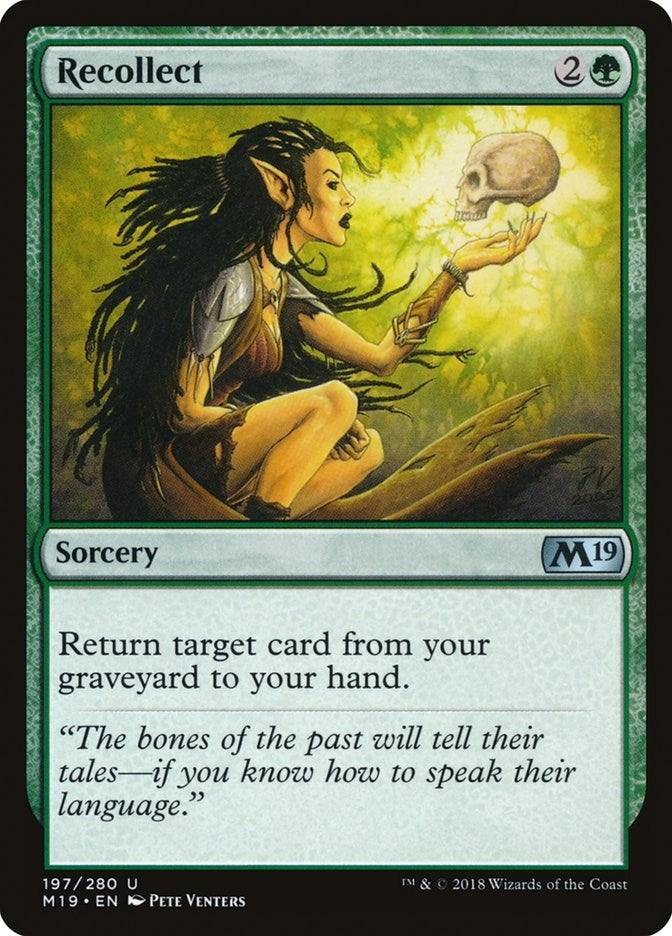 Image for Recollect (197) (M19) - Magic: The Gathering