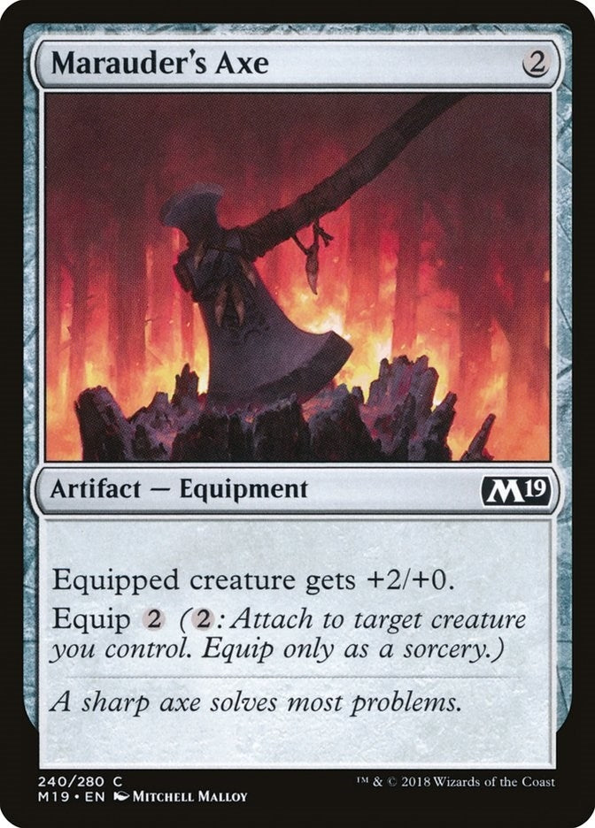 Image for Marauder's Axe (240) (M19) - Magic: The Gathering
