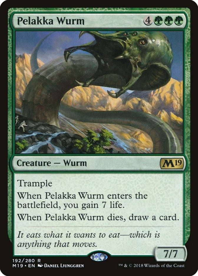Image for Pelakka Wurm (192) (M19) - Magic: The Gathering
