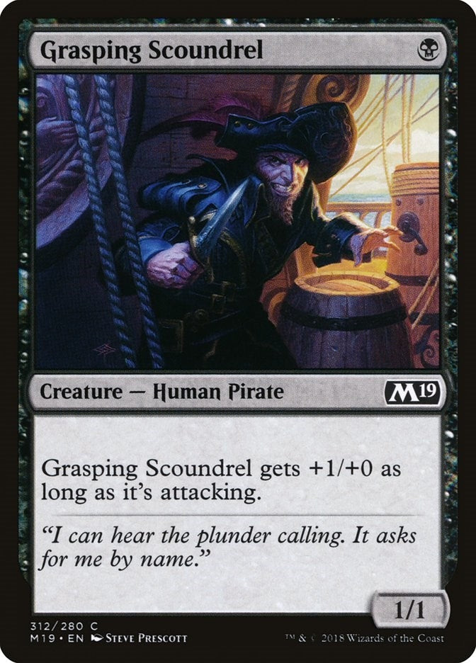 Image for Grasping Scoundrel (312) (M19) - Magic: The Gathering