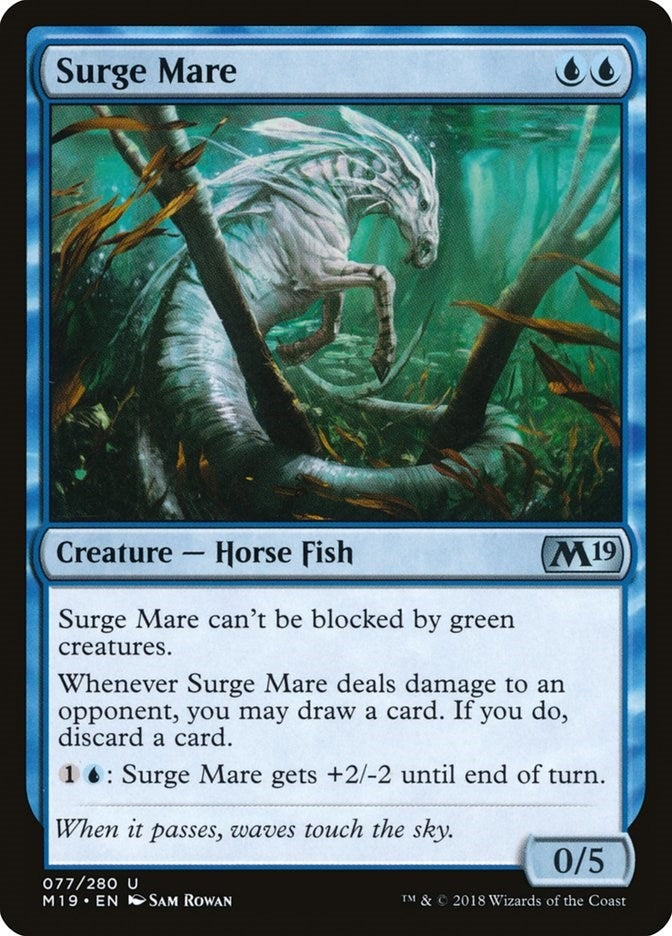Image for Surge Mare (77) (M19) - Magic: The Gathering