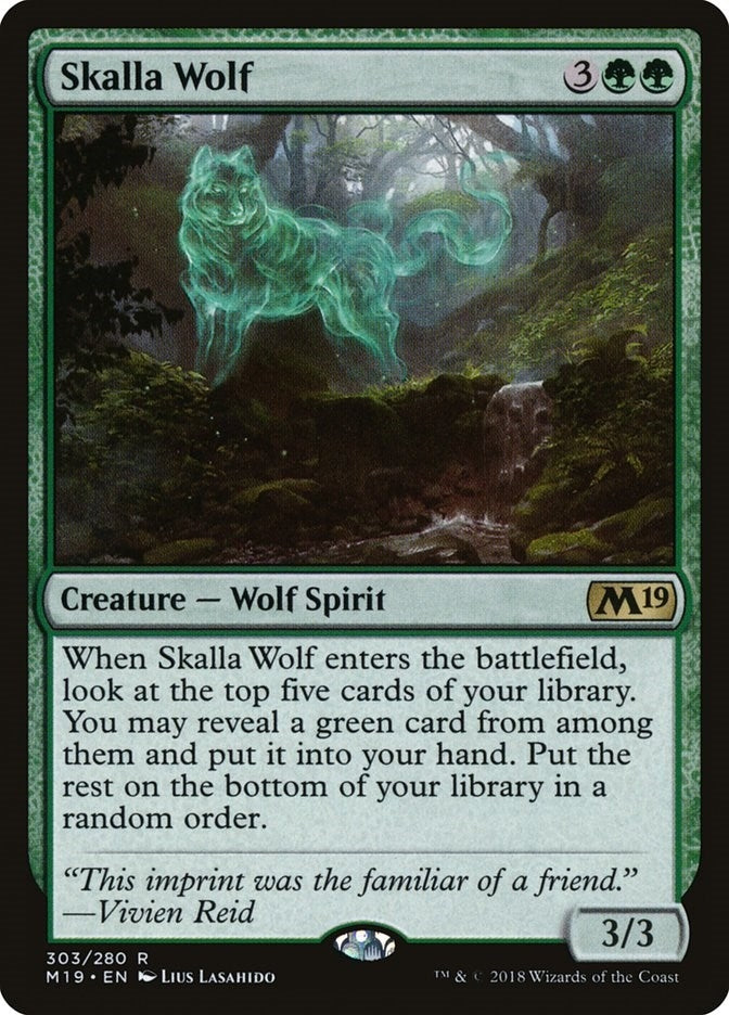 Image for Skalla Wolf (303) (M19) - Magic: The Gathering