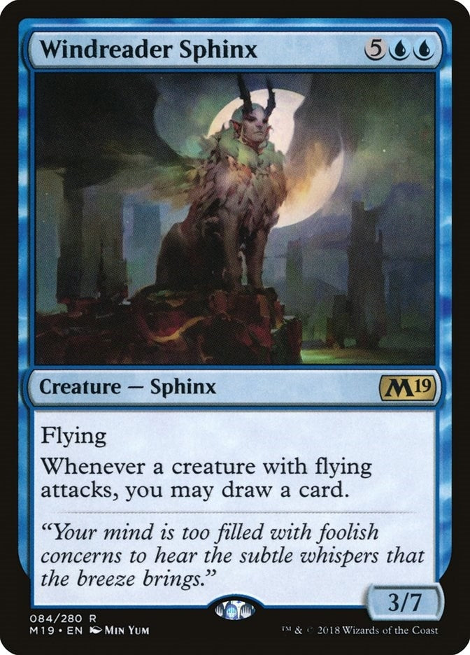 Image for Windreader Sphinx (84) (M19) - Magic: The Gathering