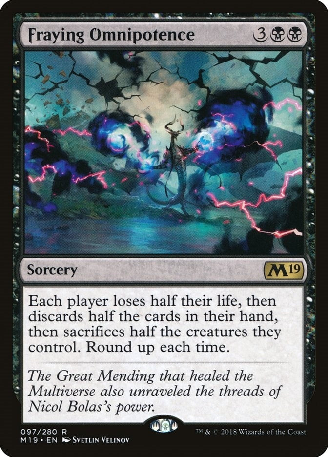 Image for Fraying Omnipotence (97) (M19) - Magic: The Gathering