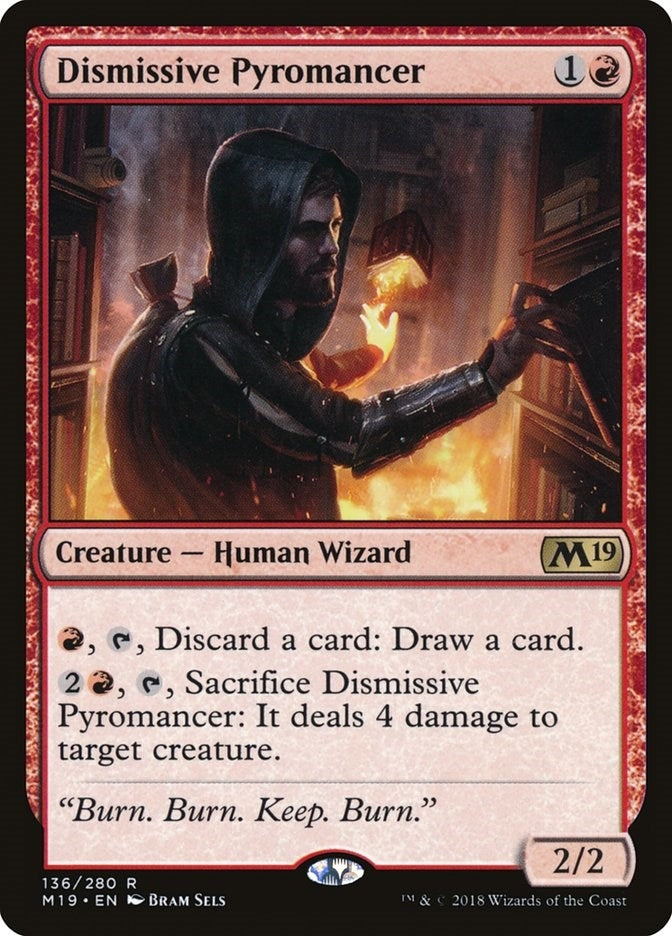 Image for Dismissive Pyromancer (136) (M19) - Magic: The Gathering