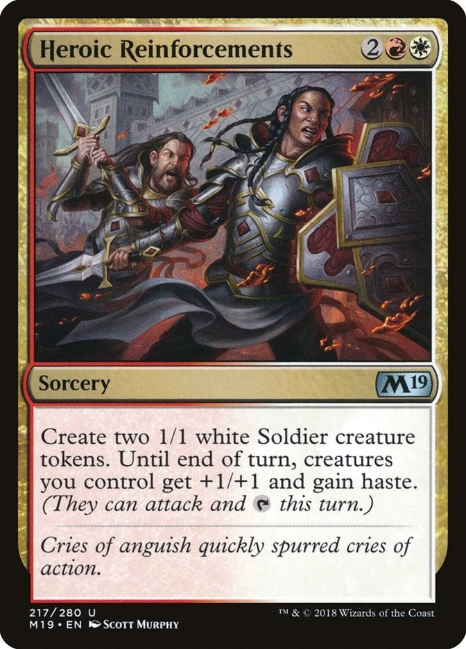 Image for Heroic Reinforcements (217) (M19) - Magic: The Gathering